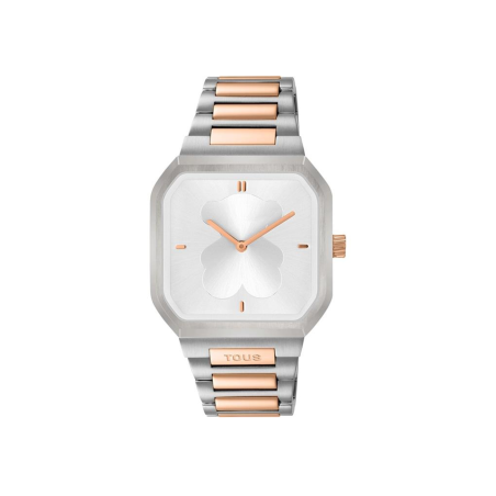 Reloj Tous acero bicolor plateado y rosado D-Bear 3000137500