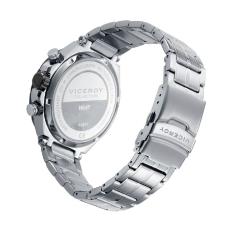 Reloj Viceroy acero esfera negra brazalete de acero 46841-57