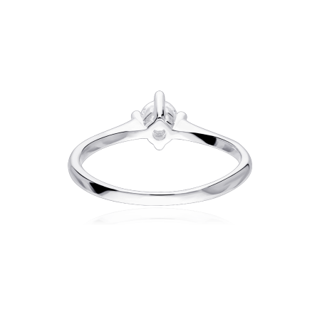 Anillo Plata primera ley y circonitas "Dewas"