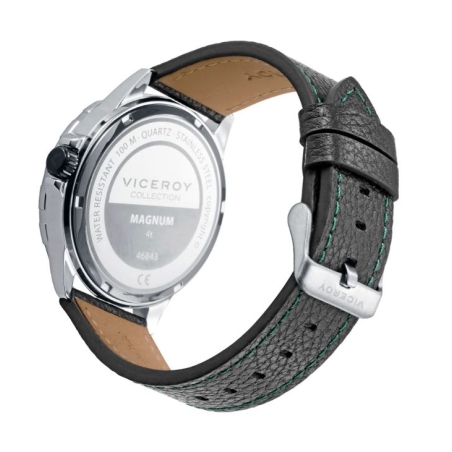 Reloj Viceroy caja de aluminio correa cuero verde 46843-67