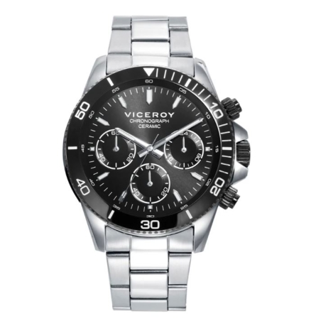 Reloj Viceroy acero esfera negra brazalete de acero 401403-57