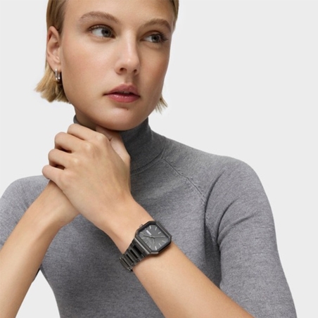 Reloj Tous analógico brazalete acero negro Lit 3000137100