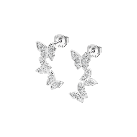 Pendientes Lotus Plata mariposas LP3692-4/1