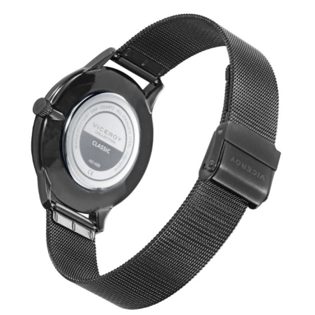 Reloj Viceroy caja de acero Ip gris y malla milanesa 401409-15