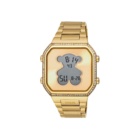 Reloj Tous acero IPG dorado y circonitas D-BEAR 3000131300