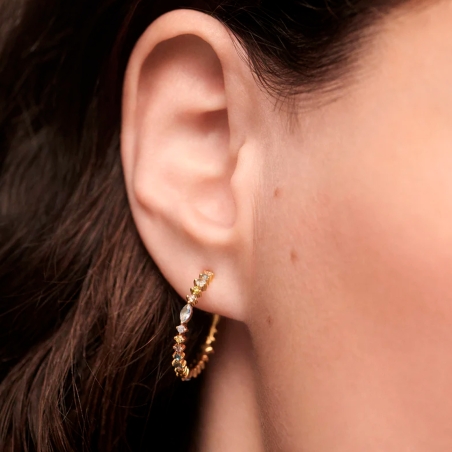 Pendientes PdPaola Lotus Hoop AR01-C78-U