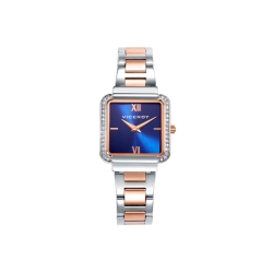 Reloj Viceroy caja de acero bicolor con circonitas esfera azul 401244-33