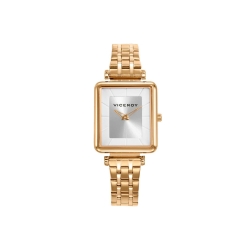 Reloj Viceroy caja de acero dorado IP con circonitas  401240-07