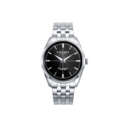 Reloj Viceroy hombre con correa y caja de acero con esfera en color negro 401377-57