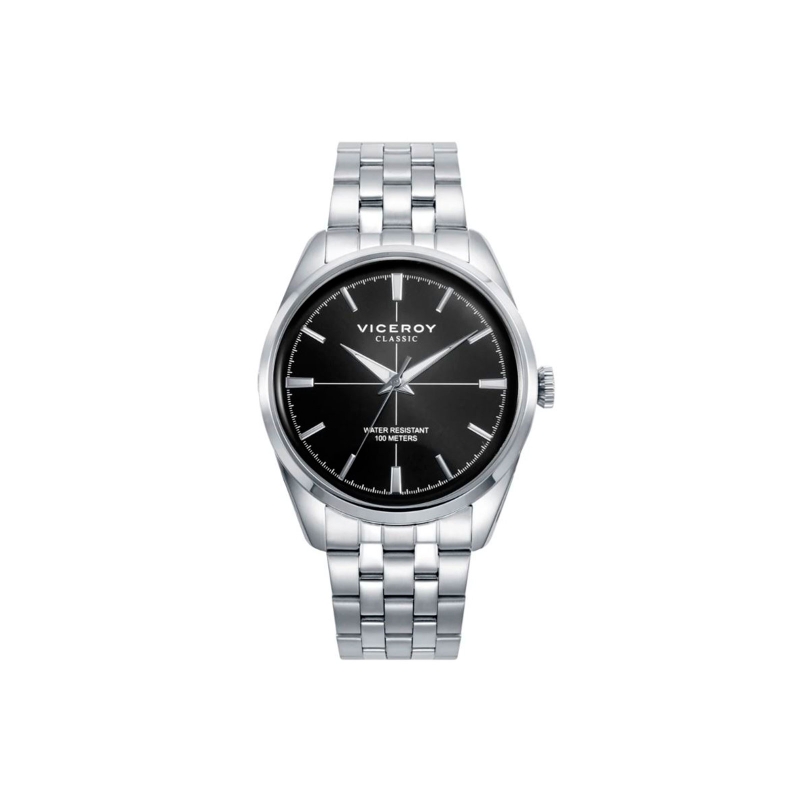 Reloj Viceroy hombre con correa y caja de acero con esfera en color negro 401377-57