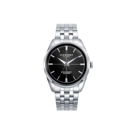 Reloj Viceroy hombre con correa y caja de acero con esfera en color negro 401377-57