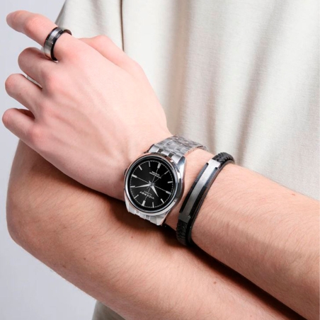 Reloj Viceroy hombre con correa y caja de acero con esfera en color negro 401377-57