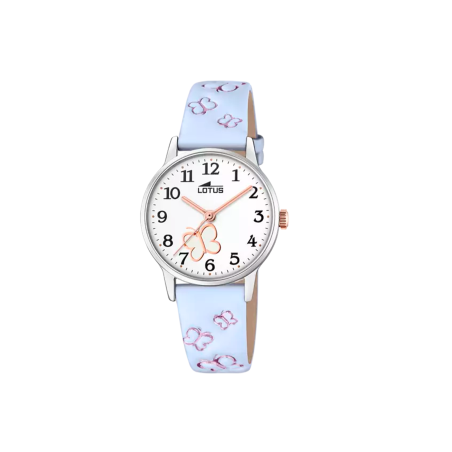 Reloj Lotus esfera blanca correa piel junior 18864/3