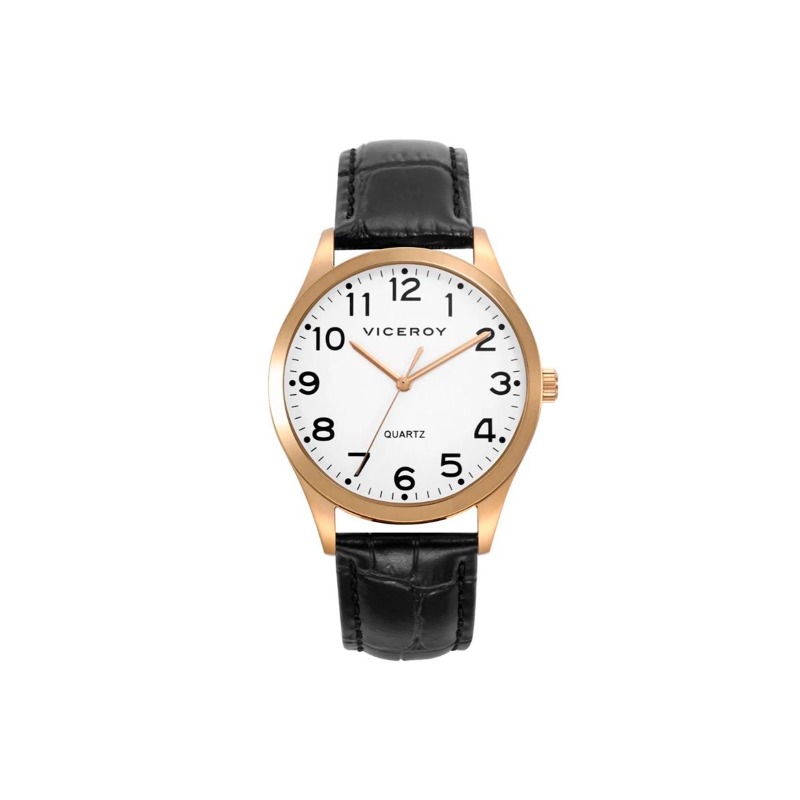 Reloj Viceroy de hombre con correa negra y número árabes 42233-94