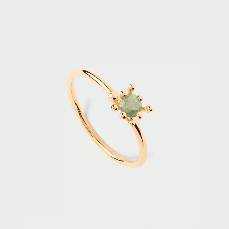 Anillo PdPaola Green Fleur AN01-C91-14