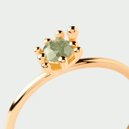 Anillo PdPaola Green Fleur AN01-C91-14