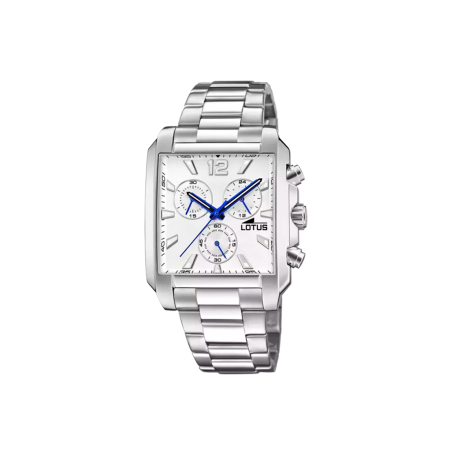 Reloj Lotus Square plateado acero inoxidable 316L hombre 18850/1