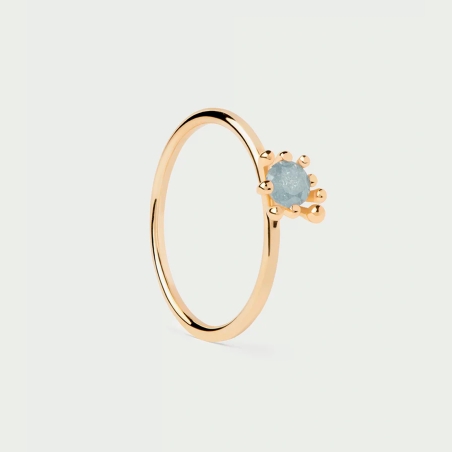 Anillo PdPaola Grey Fleur AN01-C93-14