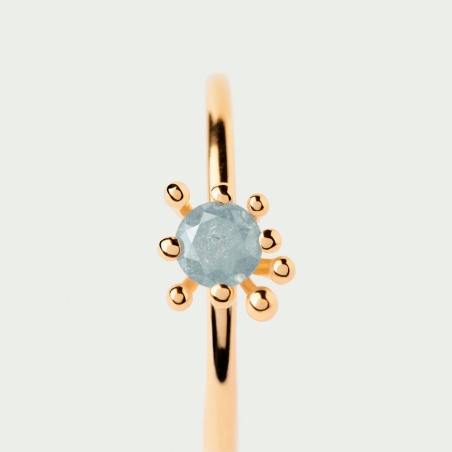 Anillo PdPaola Grey Fleur AN01-C93-14