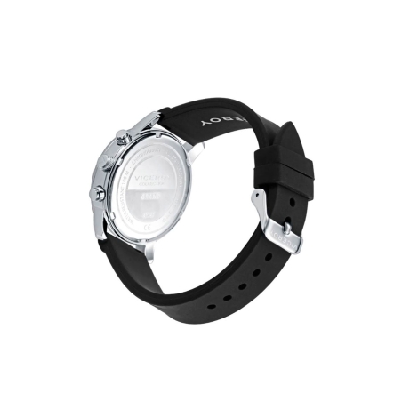 Reloj Viceroy hombre correa de silicona y esfera negra con cronógrafo 41147-55