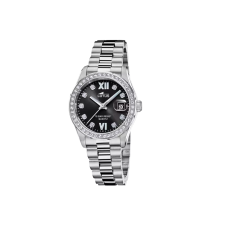 Reloj Lotus Freedom esfera negra y circonitas mujer 18933/4