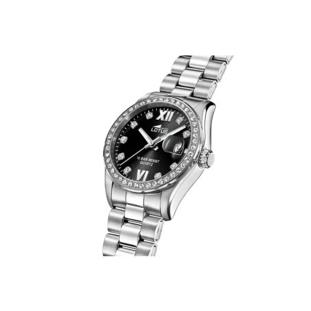 Reloj Lotus Freedom esfera negra y circonitas mujer 18933/4