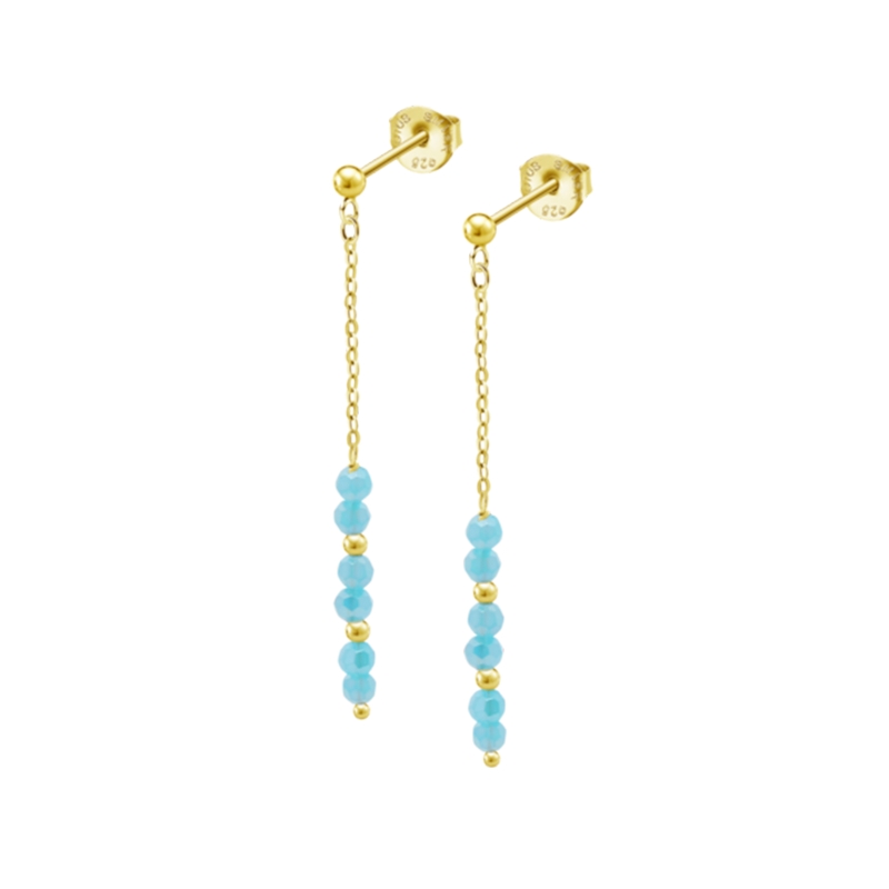 Pendientes Lotus azul LP3768-4/1