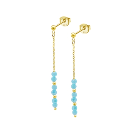Pendientes Lotus azul LP3768-4/1