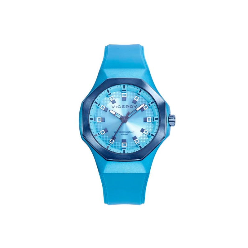 Reloj Viceroy mujer con caja de aluminio y correa de silicona azul 401232-37