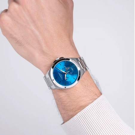 Reloj Viceroy de acero con esfera azul con cronógrafo 41143-37