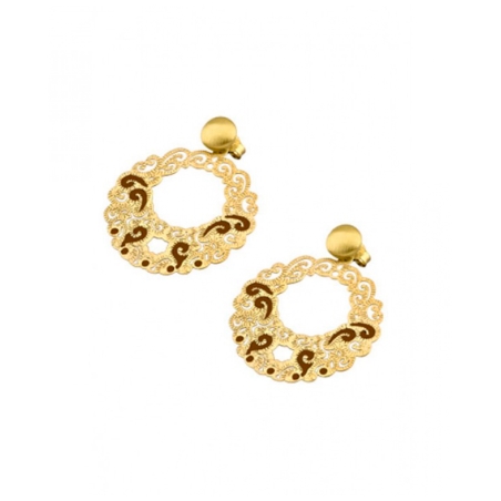 Pendientes Lotus dorados LP1140-4/1