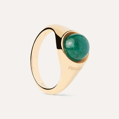 Anillo PdPaola Aventurina Verde Moon AN01-B19
