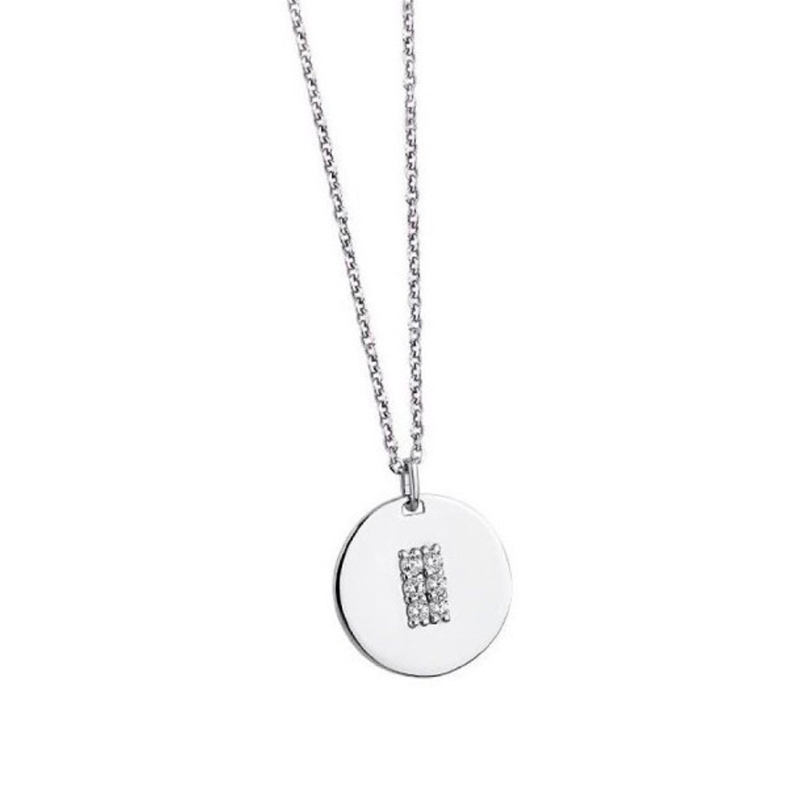 Collar Lotus medalla y circonitas LP1514-1/2