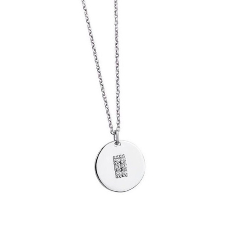 Collar Lotus medalla y circonitas LP1514-1/2