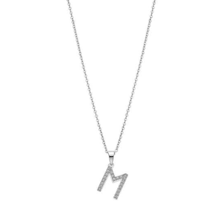 Collar Lotus letra y circonitas LP1958-1/M