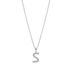 Collar Lotus letra y circonitas LP1958-1/S