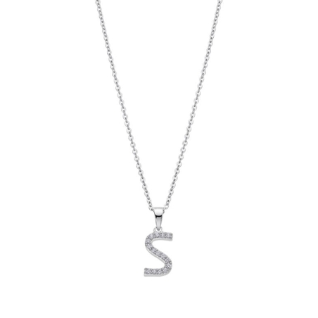 Collar Lotus letra y circonitas LP1958-1/S