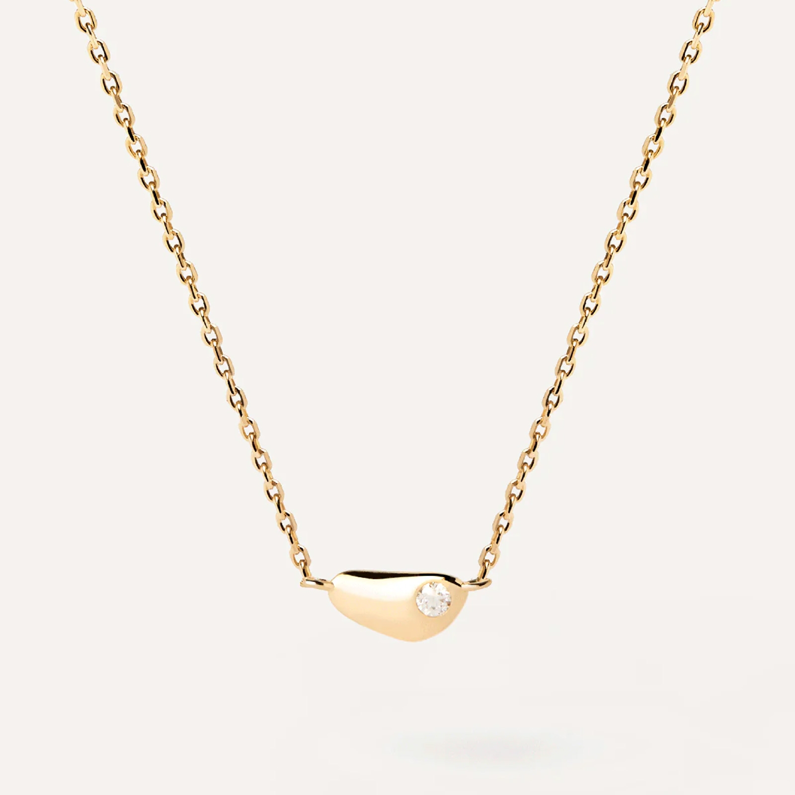 Collar Pdpaola Drop Bañado En Oro Con Colgante CO01-497-U - Joyerías Sánchez