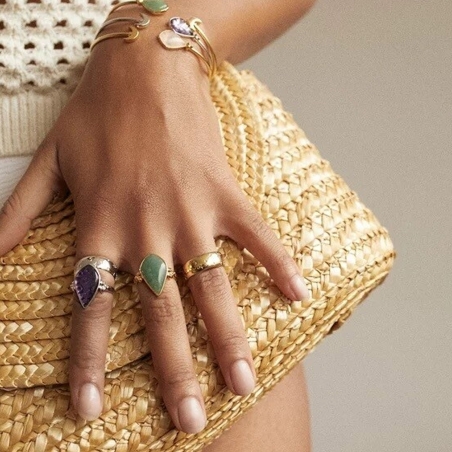 Anillo Agatha Paris Moon Cuarzo 2280030-307