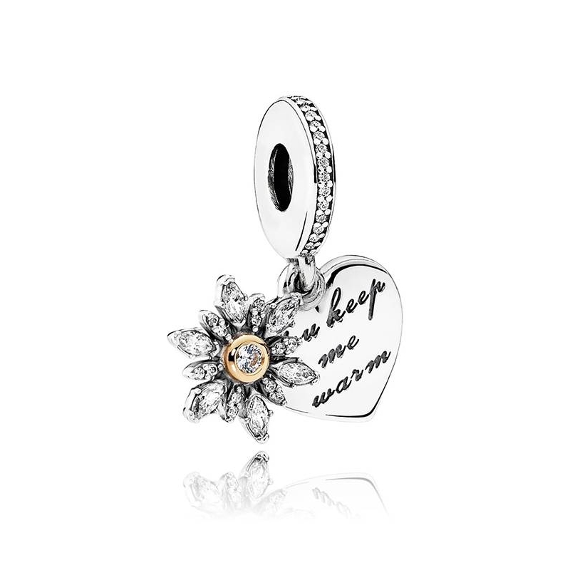 Charm colgante Corazón de Copo de Nieve 792012CZ