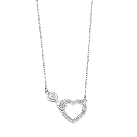 Collar Lotus Infinito y corazón LP3520-1/1