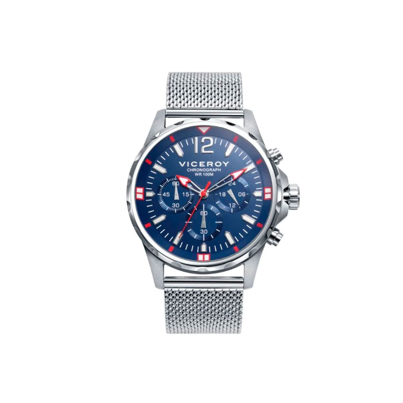 Reloj Viceroy hombre Heat acero con cronógrafo y malla milanesa 401247-35