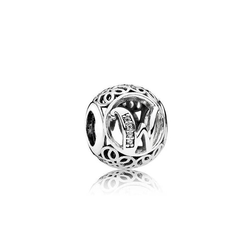 Charm Vintage Letra W 791867CZ