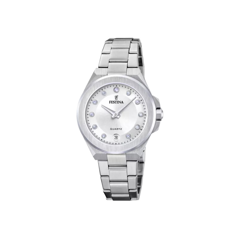 Reloj Festina esfera plateada mujer F20700/1