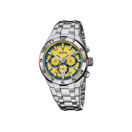 Reloj Festina Chrono Bike Acero Esfera Amarilla F20670/4