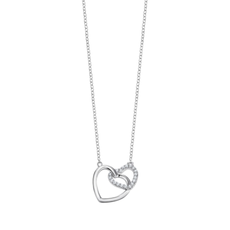 Collar Lotus Corazón circonitas LP3552-1/1