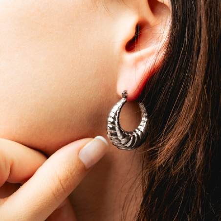 Pendientes Lotus Style aros tallados LS2345-4/1