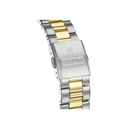 Reloj Festina Hombre Acero Bicolor Esfera Azul F20554/4