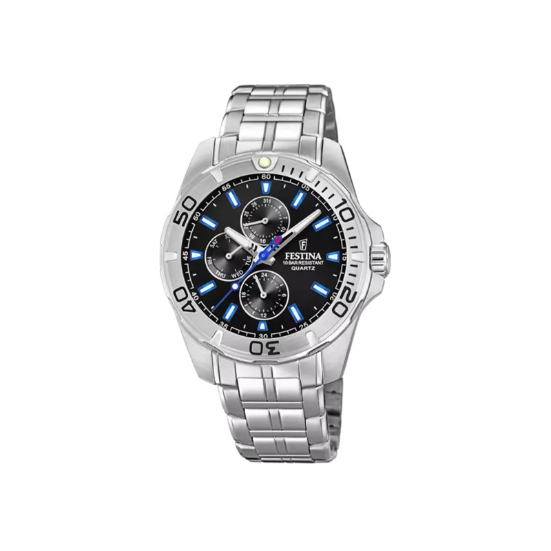 Reloj Festina Hombre Multifunción Esfera Negra F20445/6