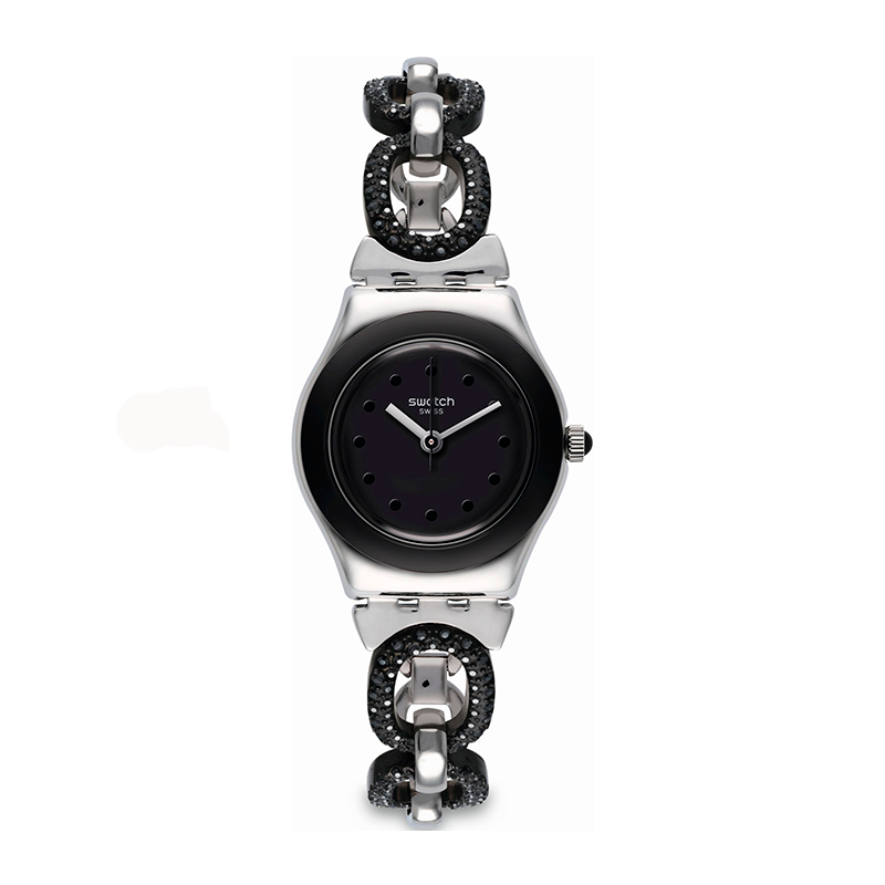 Reloj Swatch Black Glitter YSS293G